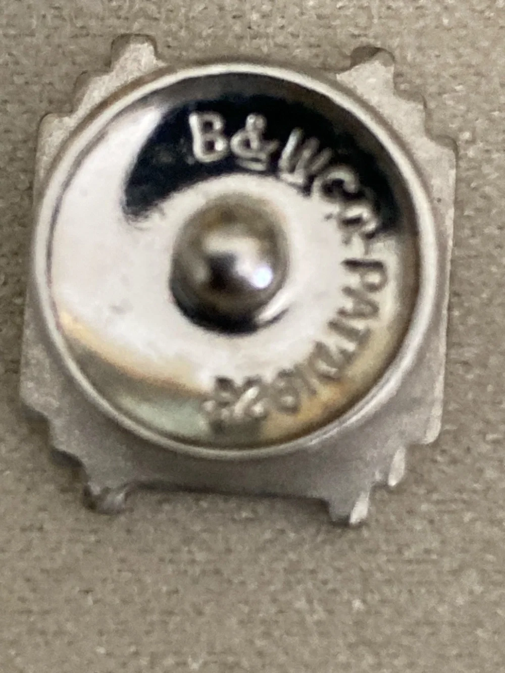 Antique 20s B&W Co Kum-A-Part Patent Cufflinks Heavy Art Deco AD Monogram
